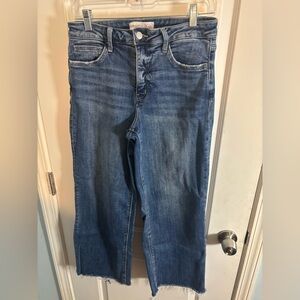 Lovervet Blue Cropped straight leg Jeans size 29 EUC